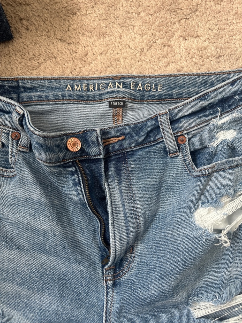 American Eagle Outfitters Light Blue Boyfriend Jeans